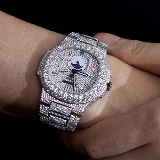 Affordable Luxury Moissanite Diamond Men's Watch