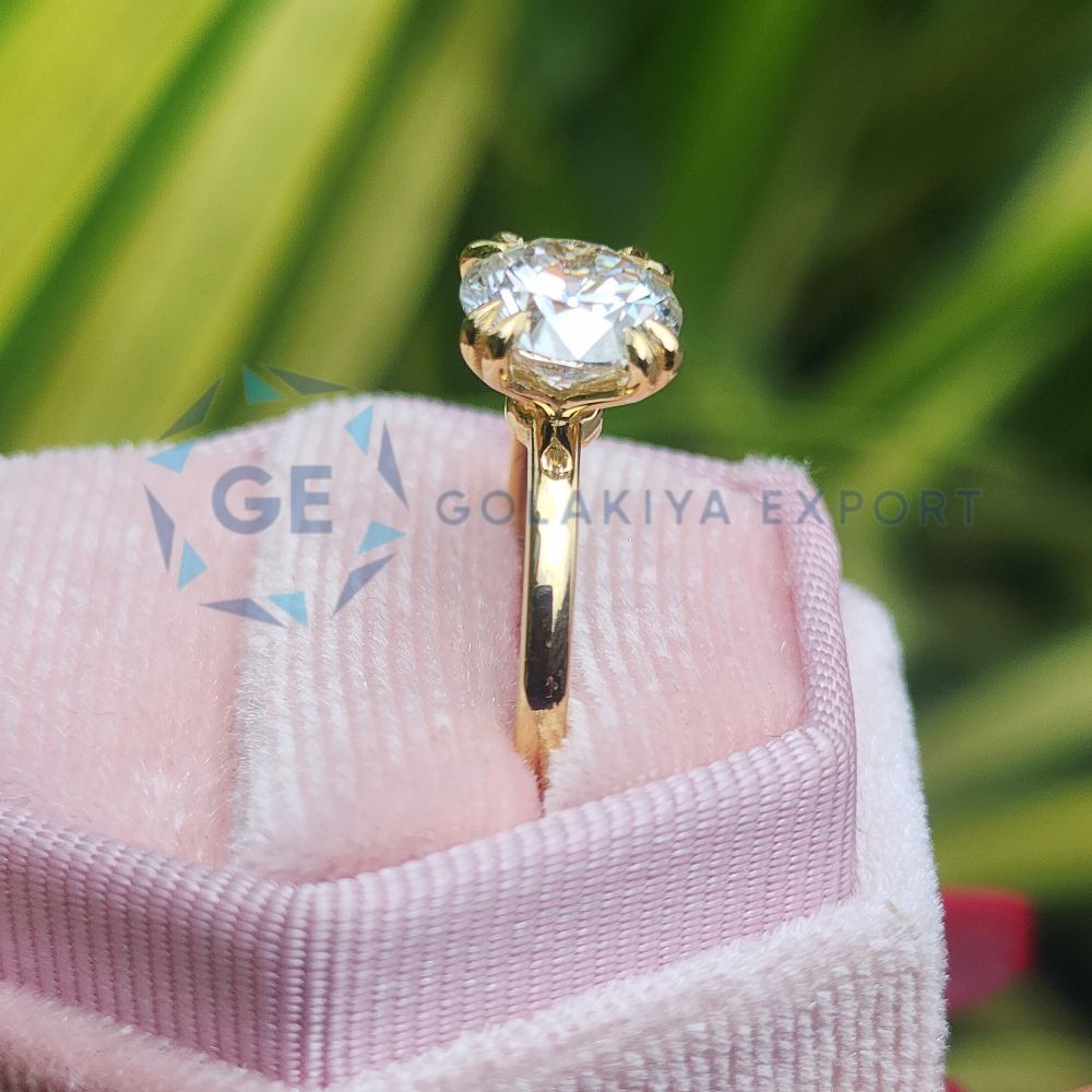 1.3CT Round Cut Lab Grown Diamond Solitaire Promise Ring