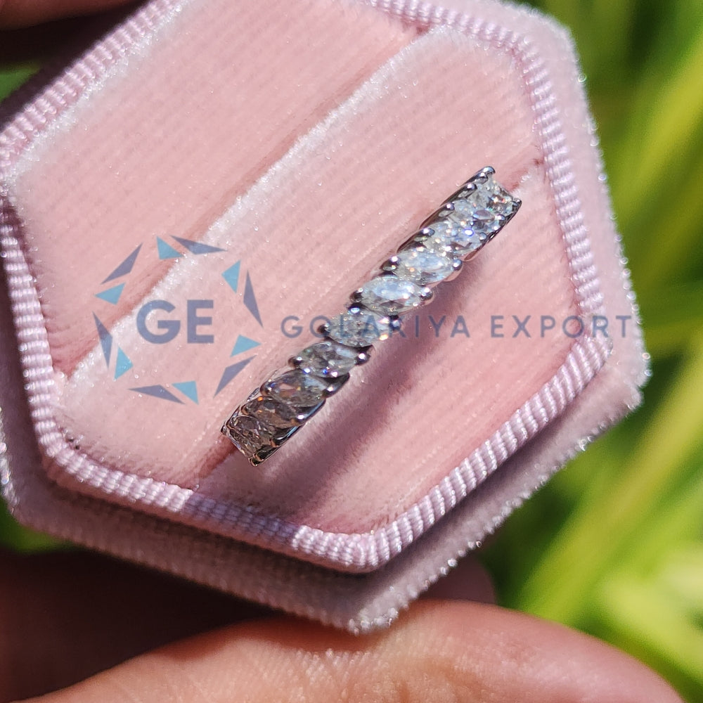 Lab Grown Diamond Marquise Cut Wedding Band