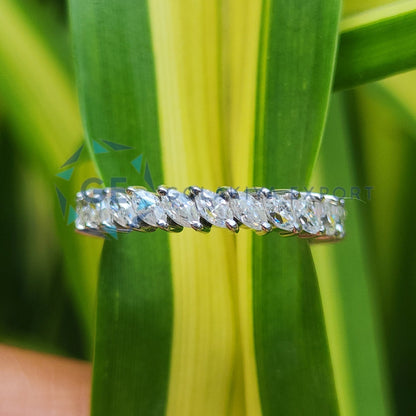 Lab Grown Diamond Marquise Cut Wedding Band