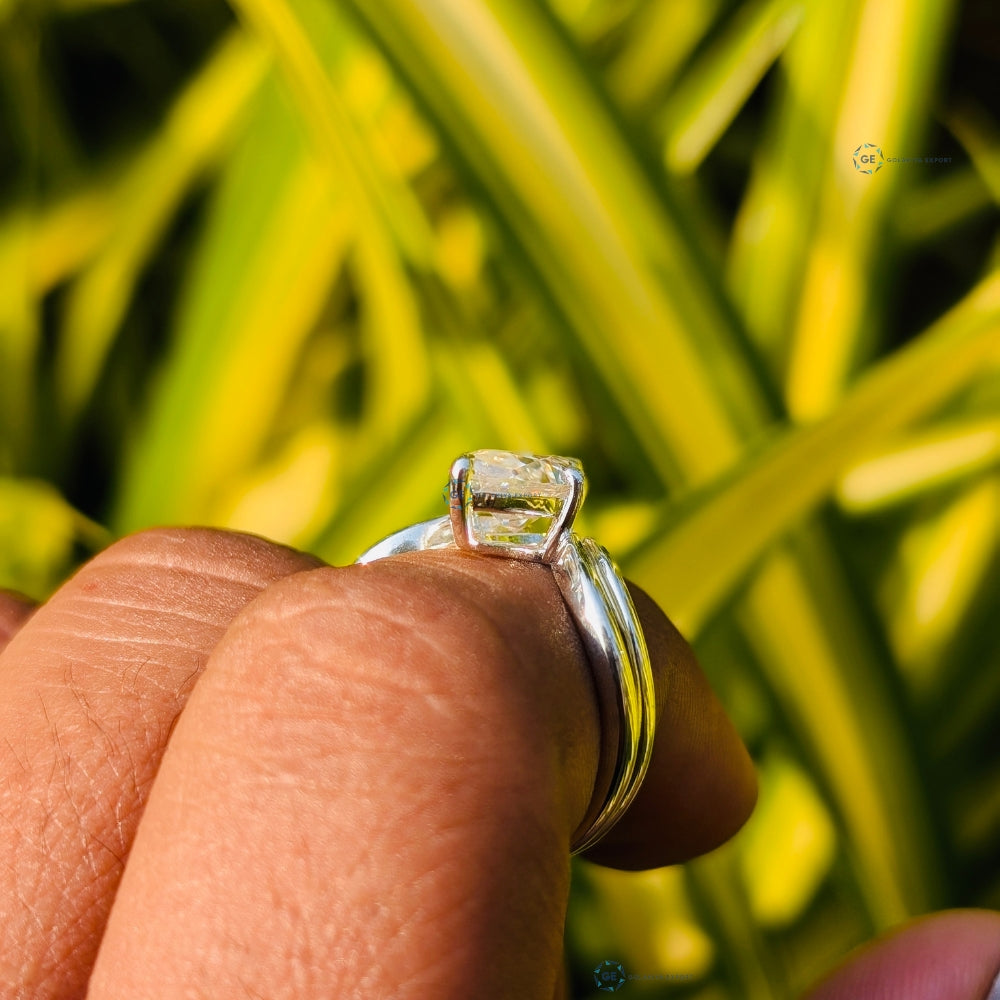 Marquise Cut Lab Grown Diamond Chevron Style Wedding Ring