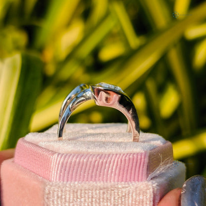 Unique Style Pear Cut Solitaire Wedding Ring Set Lab Grown Diamond Ring Set