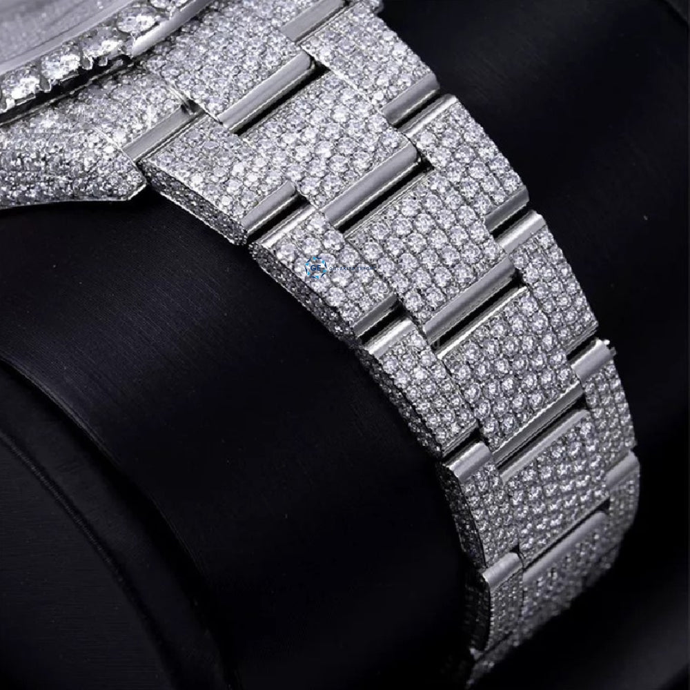 Moissanite Diamond Iced Out Automatic Watch