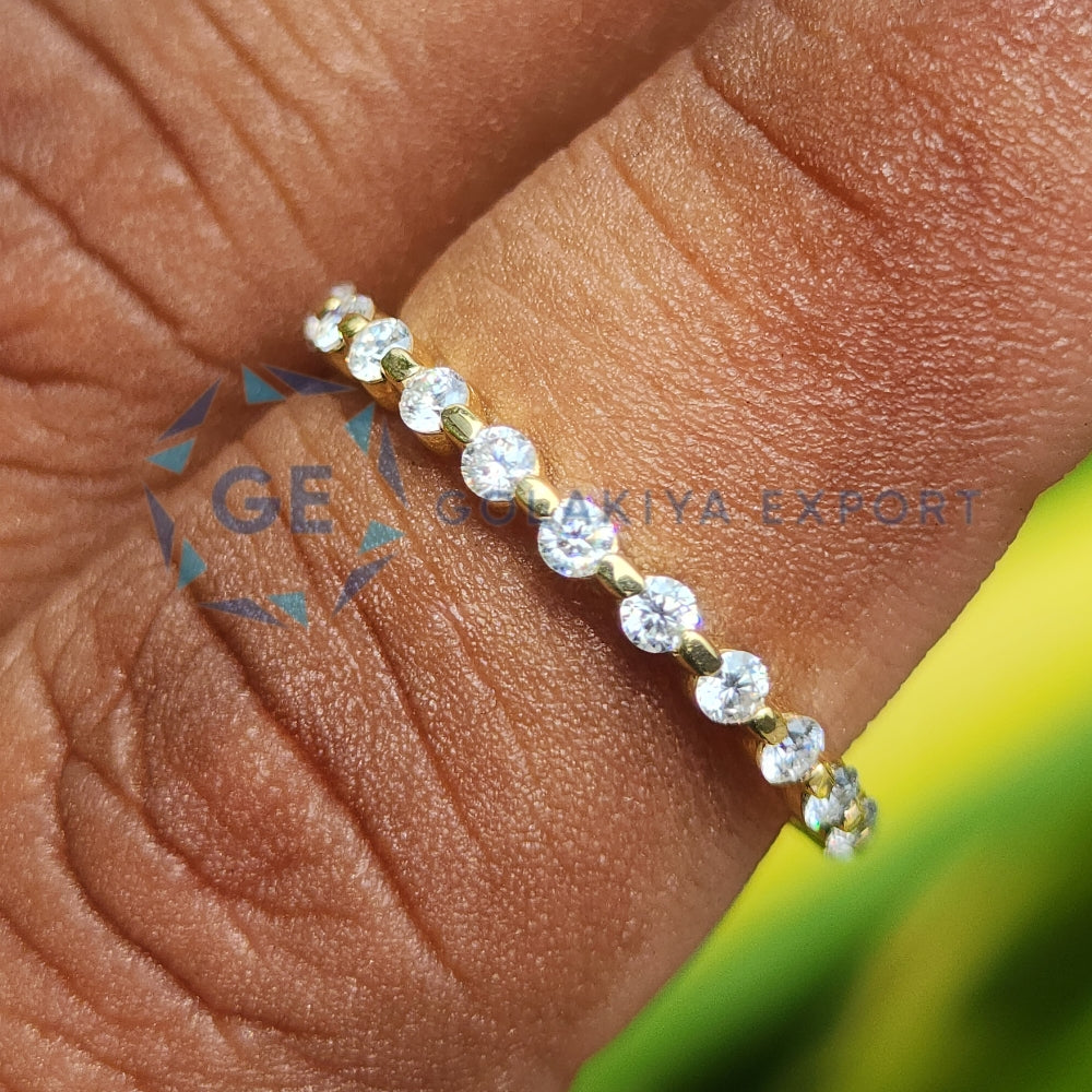 Full Eternity Round Cut Lab Diamond Wedding Band