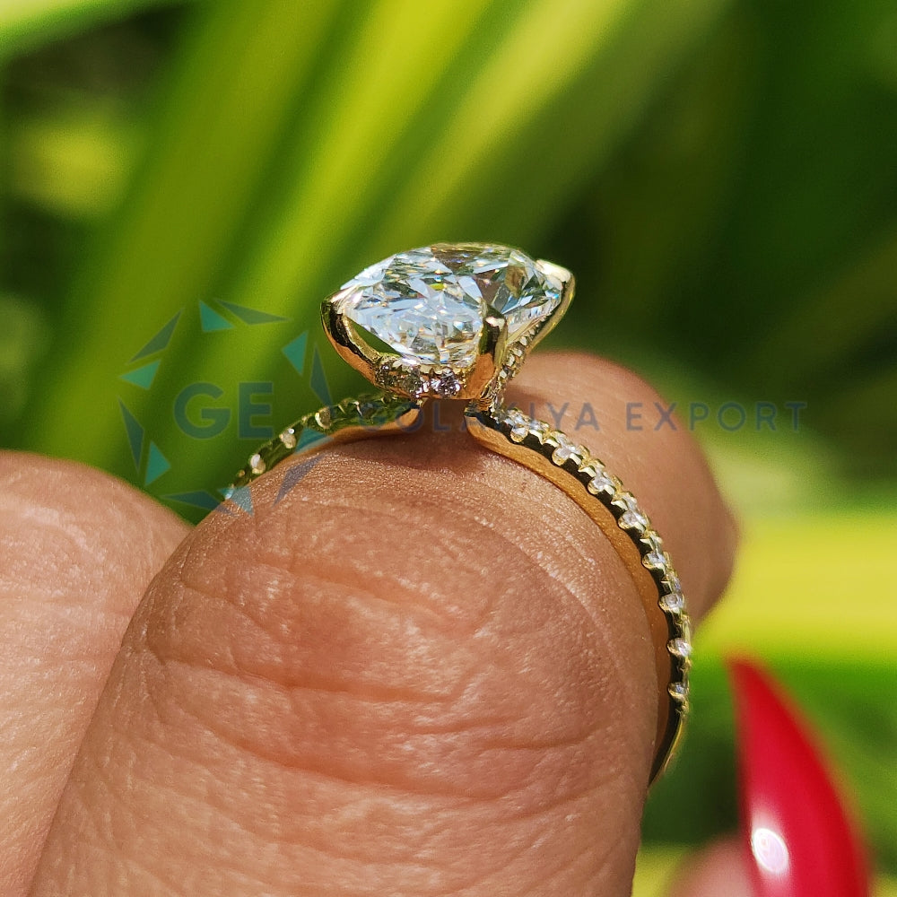 Lab Grown Diamond Ring Oval Cut Lab Created Diamond Ring