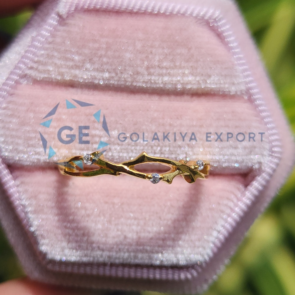 Round Cut Yellow Gold Lab Grown Diamond Band