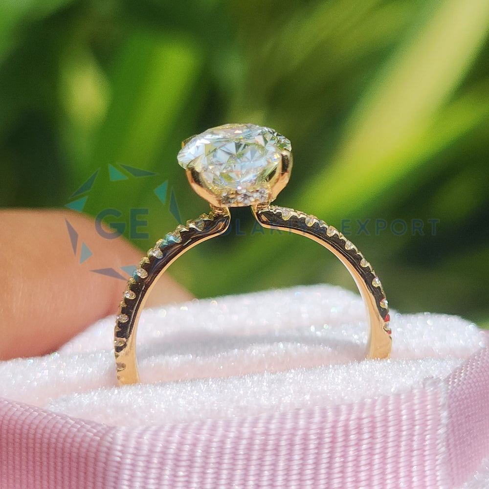 Lab Grown Diamond Ring Oval Cut Lab Created Diamond Ring