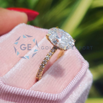 Lab Grown Diamond Ring Oval Cut Lab Created Diamond Ring