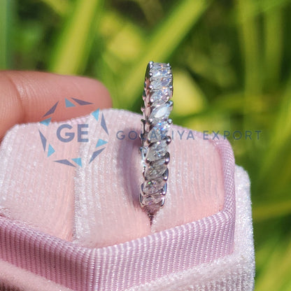 Lab Grown Diamond Marquise Cut Wedding Band