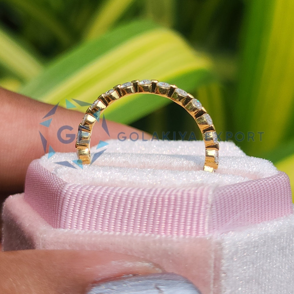 Full Eternity Round Cut Lab Diamond Wedding Band