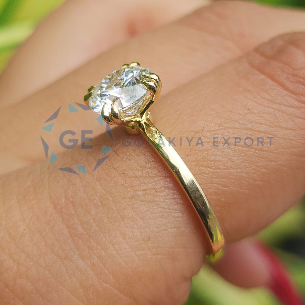 1.3CT Round Cut Lab Grown Diamond Solitaire Promise Ring