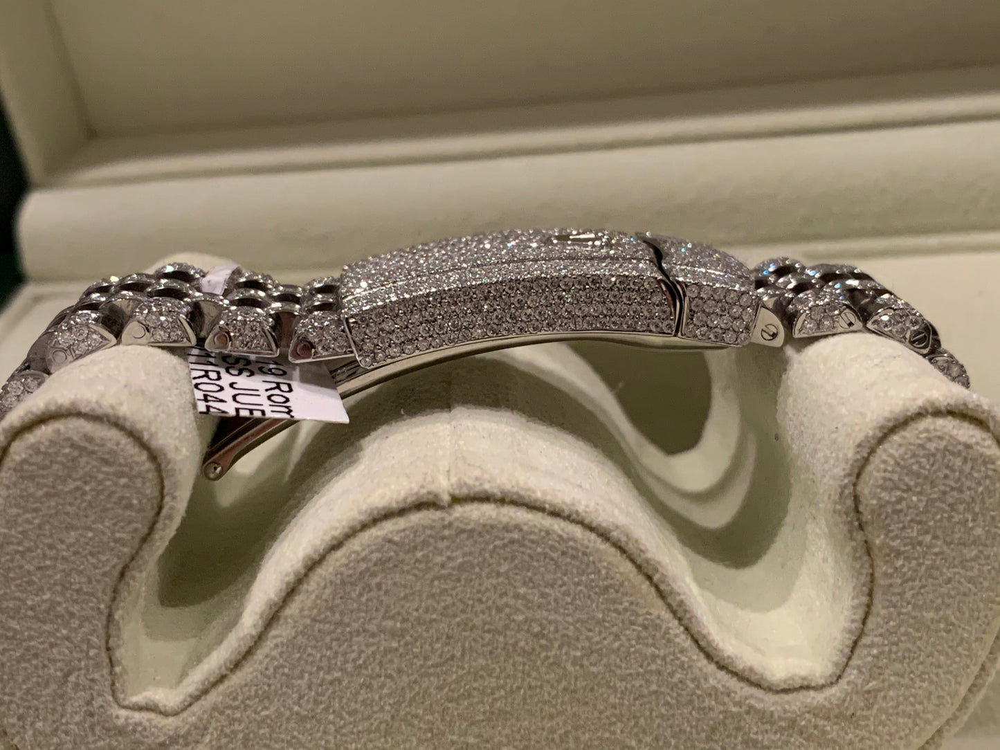 Opulent Rolex Datejust 41mm Diamond Honeycomb Jubilee Stainless Steel Watch