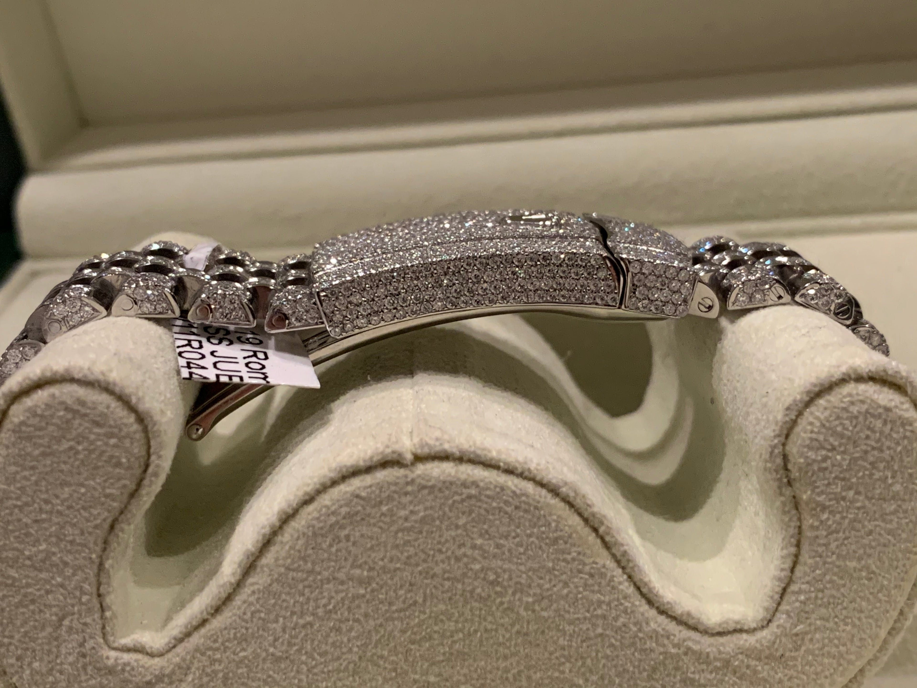 Opulent Rolex Datejust 41mm Diamond Honeycomb Jubilee Stainless Steel Watch