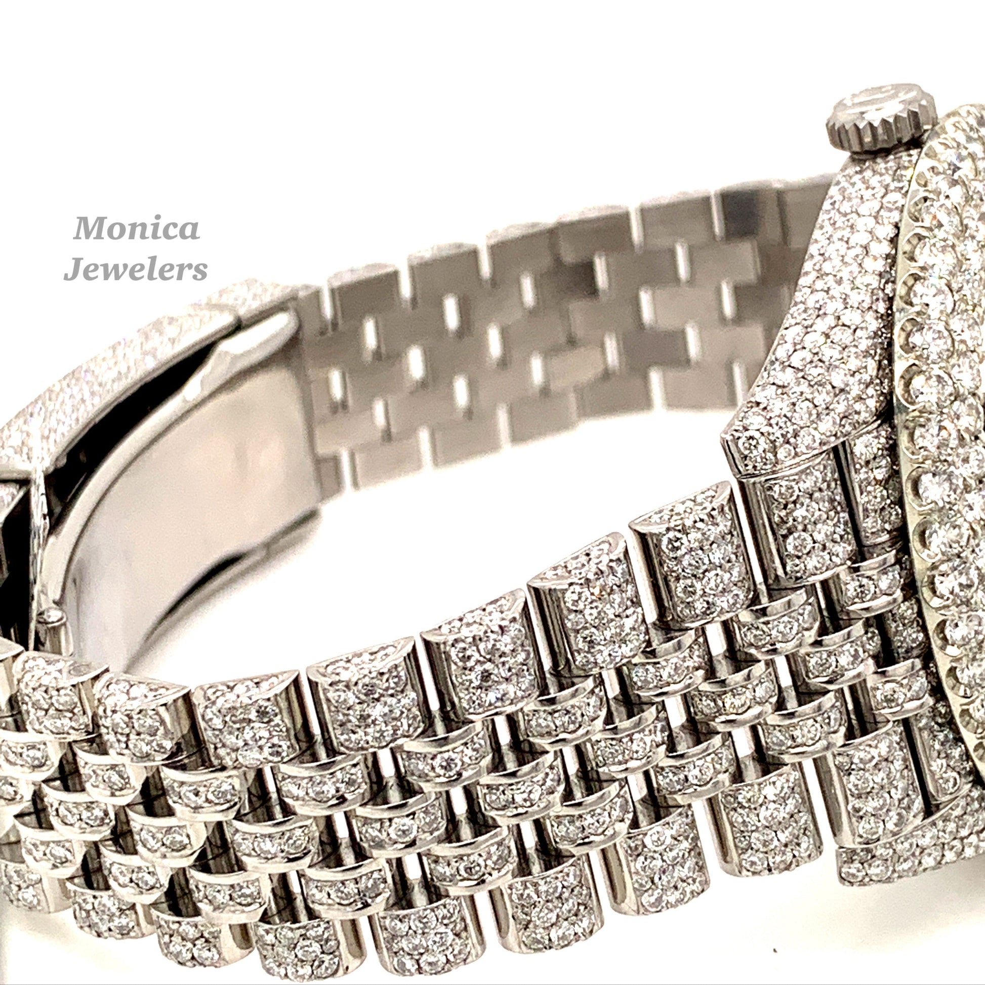 Opulent Rolex Datejust 41mm Diamond Honeycomb Jubilee Stainless Steel Watch
