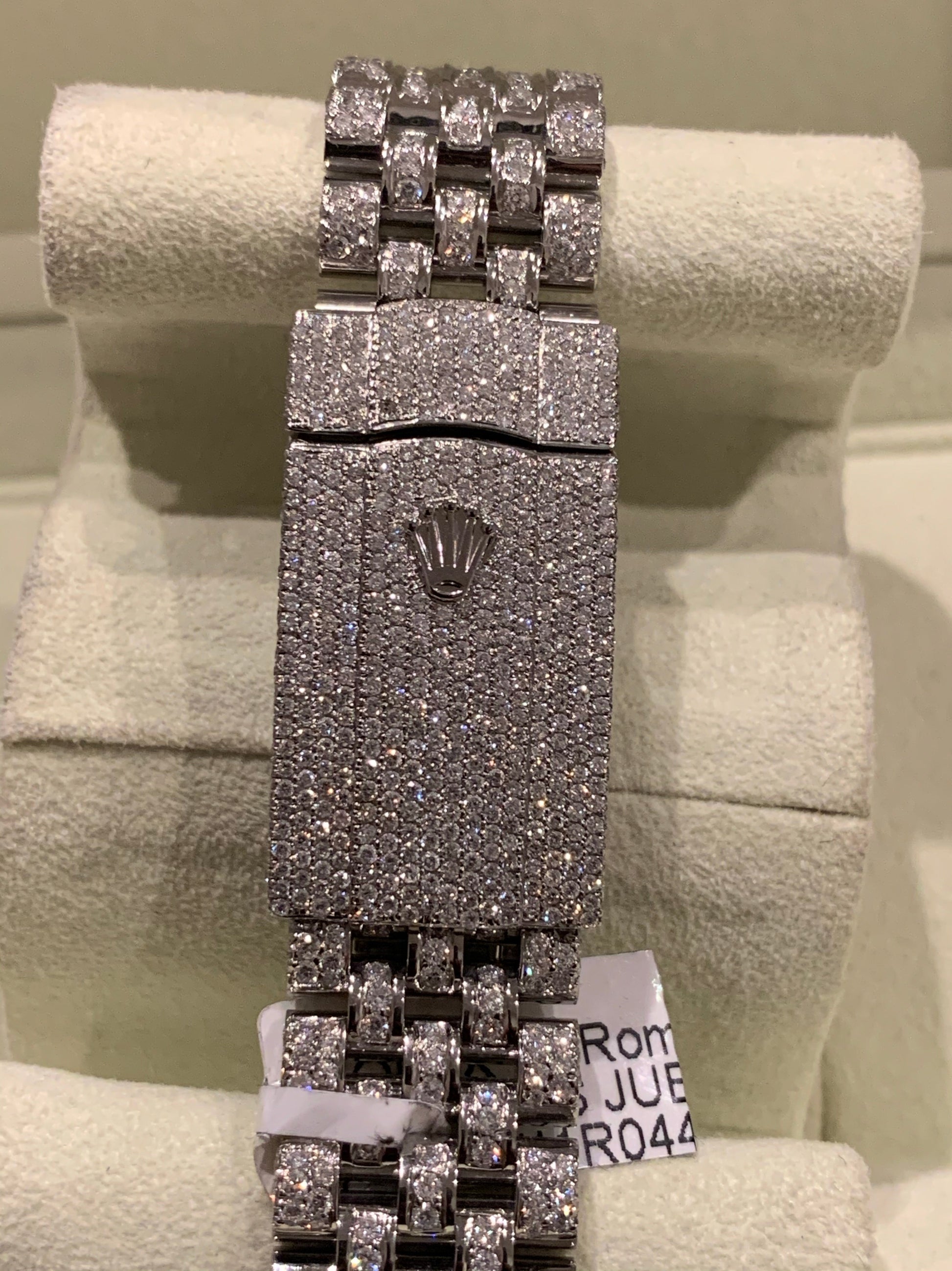 Opulent Rolex Datejust 41mm Diamond Honeycomb Jubilee Stainless Steel Watch