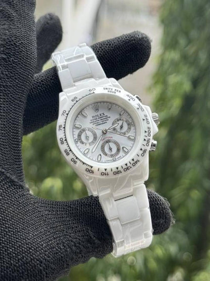 Rolex Daytona back and white white